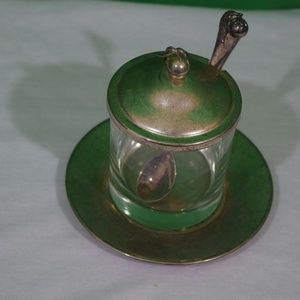 Godinger Silver Art Co. glass jam jar